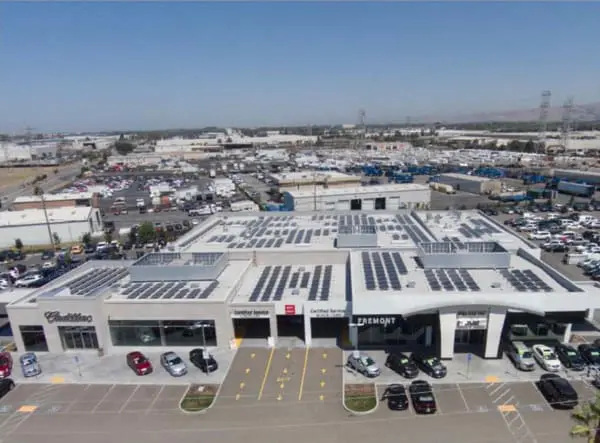 Fremont Cadillac went with Synergy Power as their Fremont solar power installer.