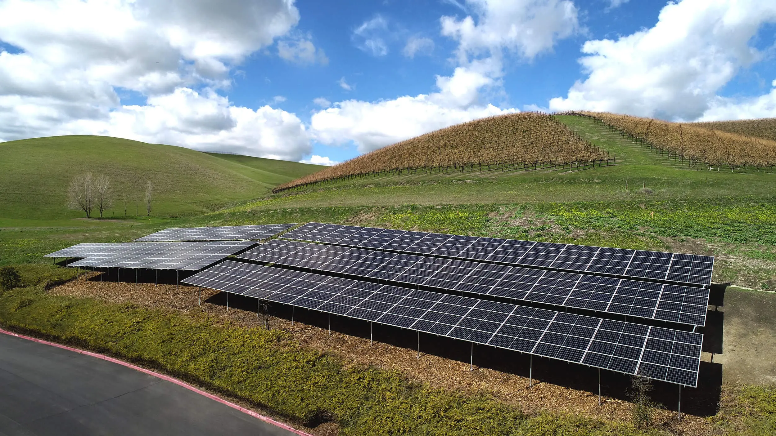 Solar Panels installed at one of our commercial solar projects in Livermore, CA