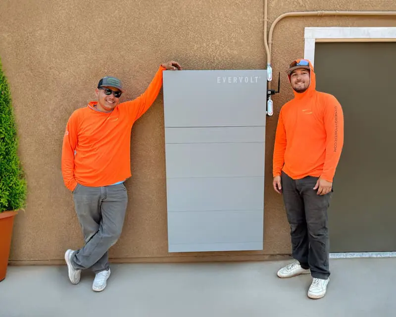 Panasonic EVERVOLT battery installed
