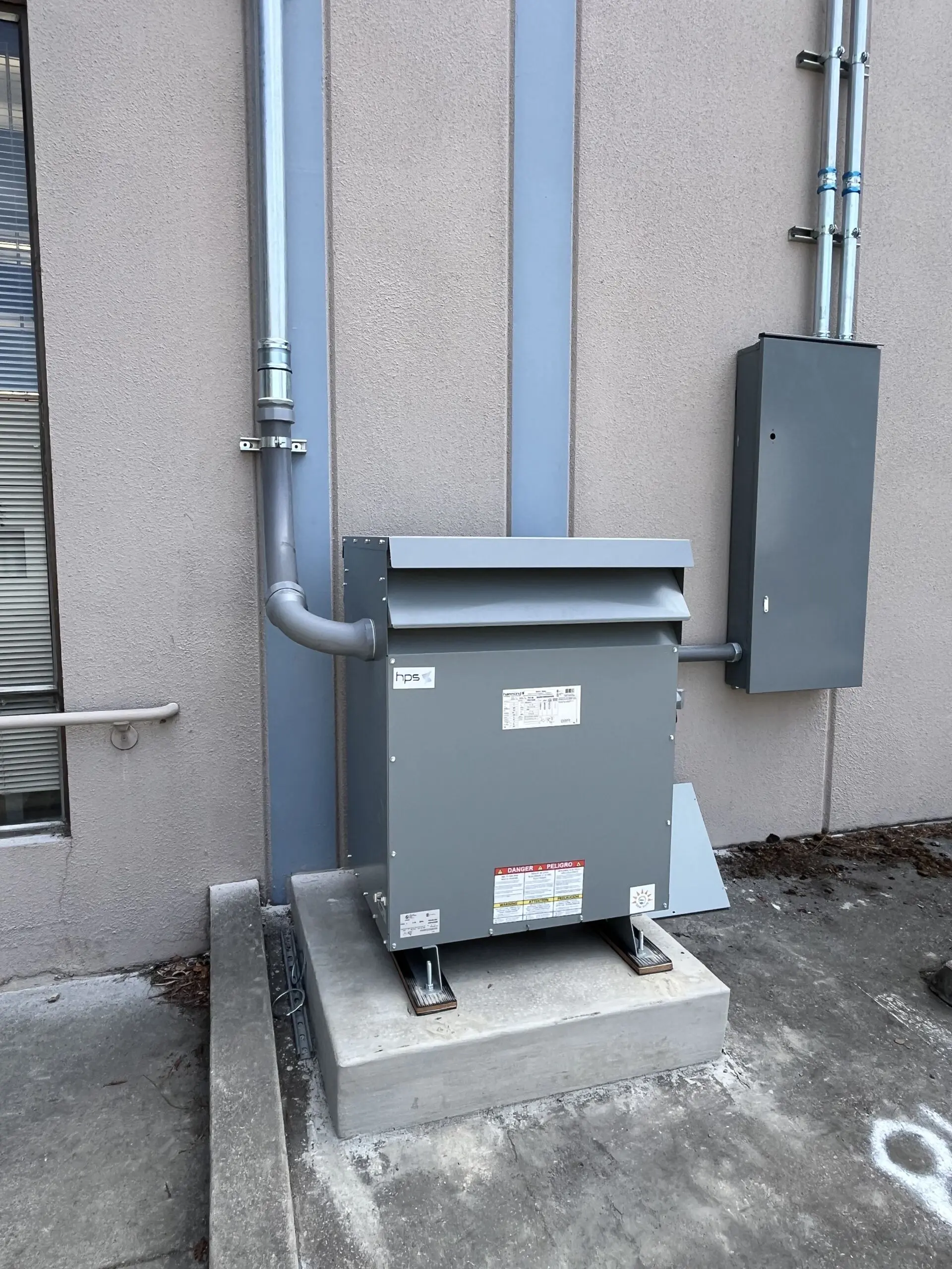 SMA inverter equipment and electrical conduits at Proteus Industries